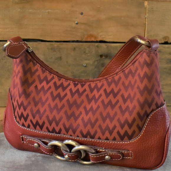 Vintage Red Wilsons Leather Handbag - Picture 2 of 16